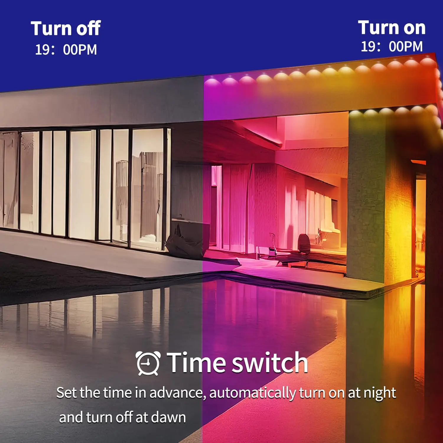 LED Eaves Lights Waterproof Remote Controlled Outdoor - Image 14