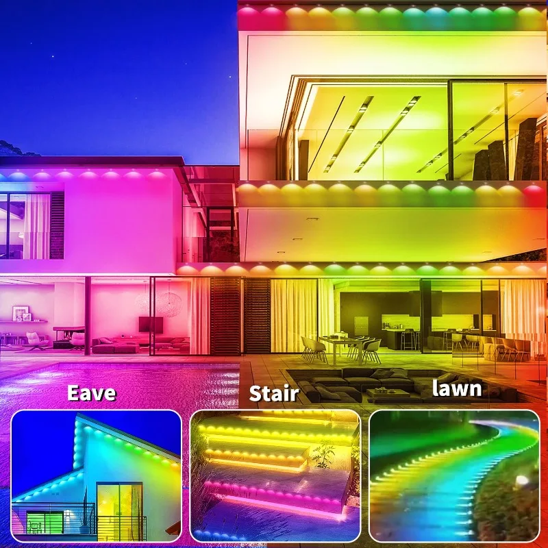 LED Eaves Lights Waterproof Remote Controlled Outdoor - Image 6