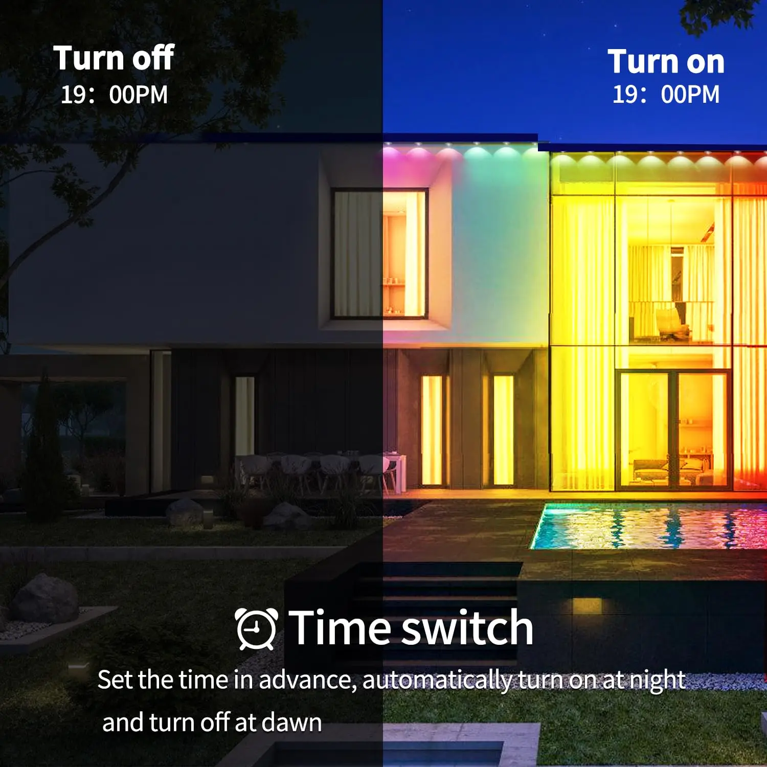 LED Eaves Lights Waterproof Remote Controlled Outdoor - Image 8