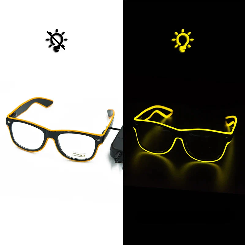 Led Glasses Neon Party Flashing Glasses - Glow Sunglasses for Festivals, Bar, Nightclub, Novelty Gift, Bright Light Supplies - Image 13