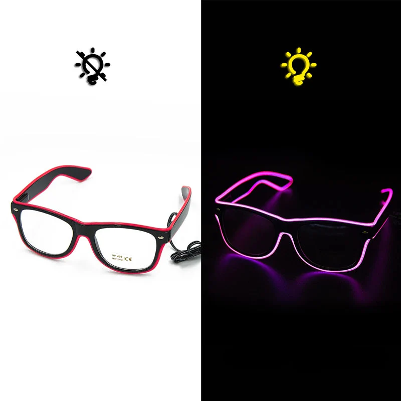 Led Glasses Neon Party Flashing Glasses - Glow Sunglasses for Festivals, Bar, Nightclub, Novelty Gift, Bright Light Supplies - Image 9