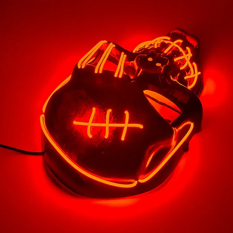 LED Glowing Skull Mask Full Face Halloween 2025 Cosplay - Image 15