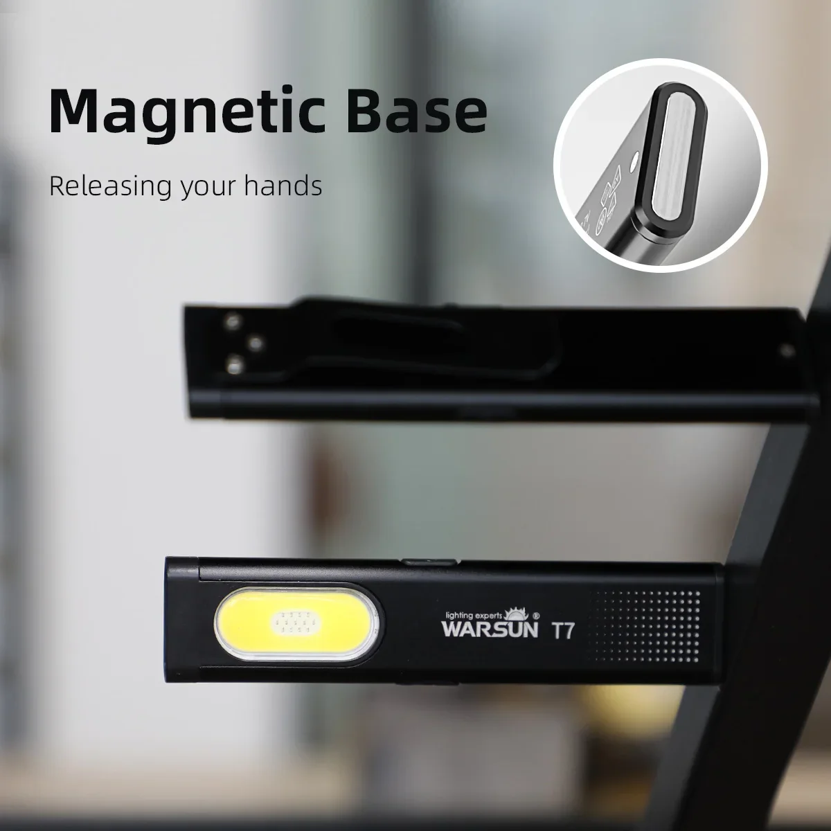 LED Keychain Flashlight 600Lm USB-C Rechargeable Mini Torch Light Portable Work Light With Magnet - Image 3