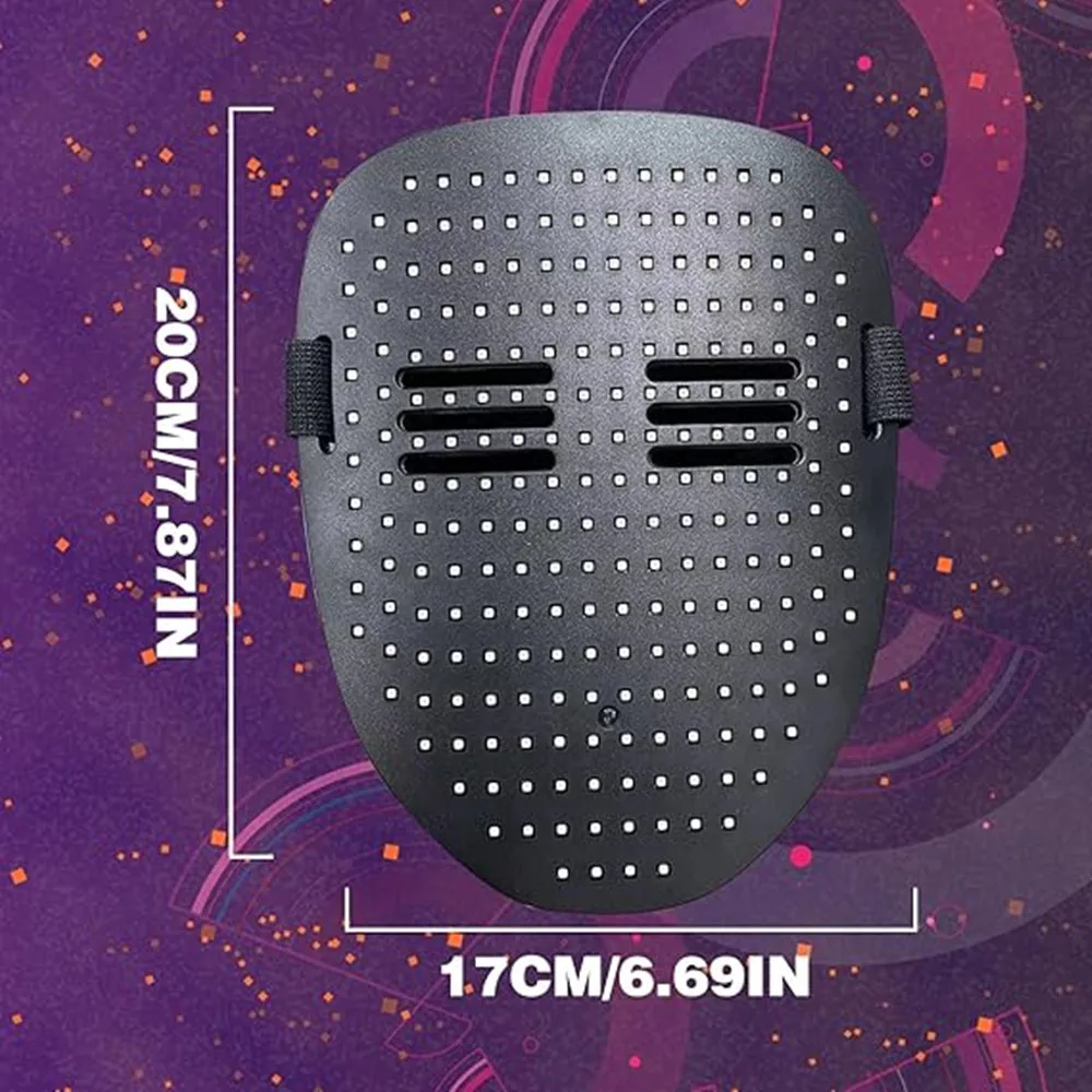 LED Mask Gesture Sensing Light Up Face Mask Halloween 2025 - Image 4