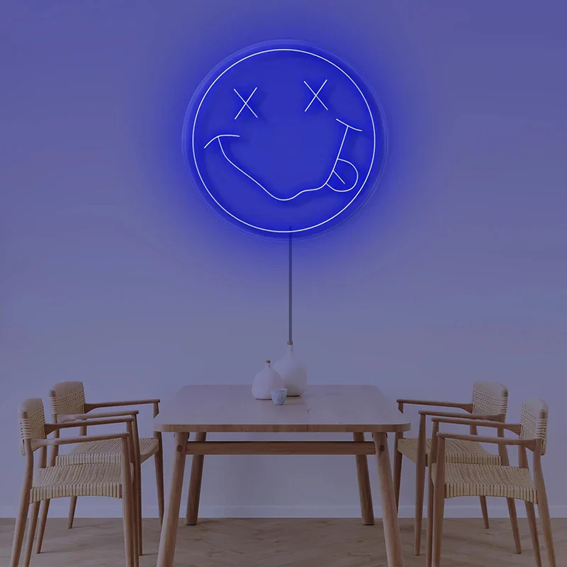 LED Neon Sign 35cm USB Powered Smile Face Wall Hanging Night Light Bedroom Decor Fall 2025 Gift - Image 15