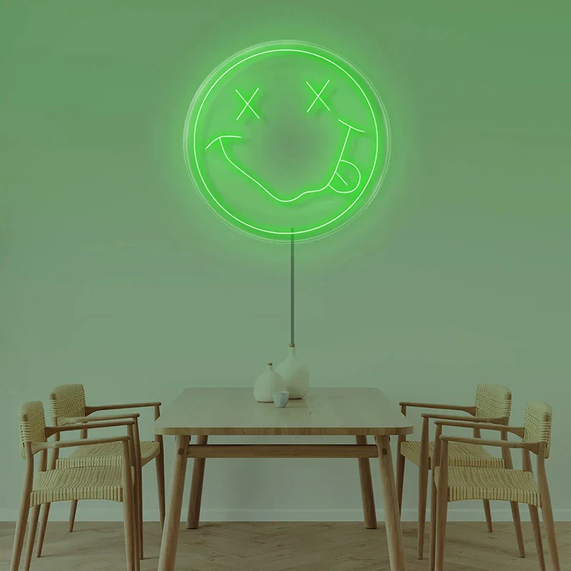 LED Neon Sign 35cm USB Powered Smile Face Wall Hanging Night Light Bedroom Decor Fall 2025 Gift - Image 19