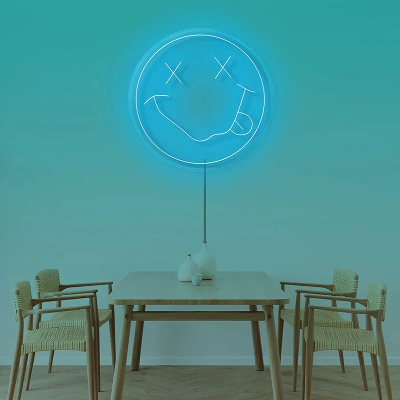 LED Neon Sign 35cm USB Powered Smile Face Wall Hanging Night Light Bedroom Decor Fall 2025 Gift - Image 25