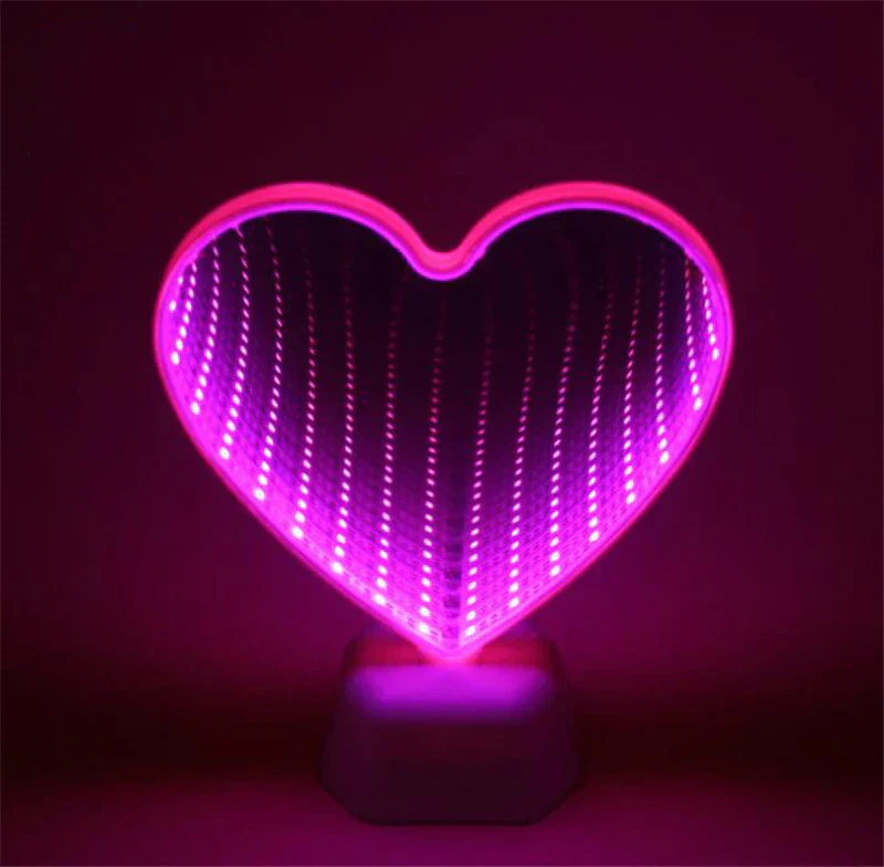 LED Night Light 3D Infinity Mirror Tunnel Lamp Kids Bedroom Novelty Back To School 2025 Battery Powered Cozy Glow - Image 3