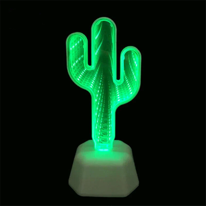 LED Night Light 3D Infinity Mirror Tunnel Lamp Kids Bedroom Novelty Back To School 2025 Battery Powered Cozy Glow - Image 4