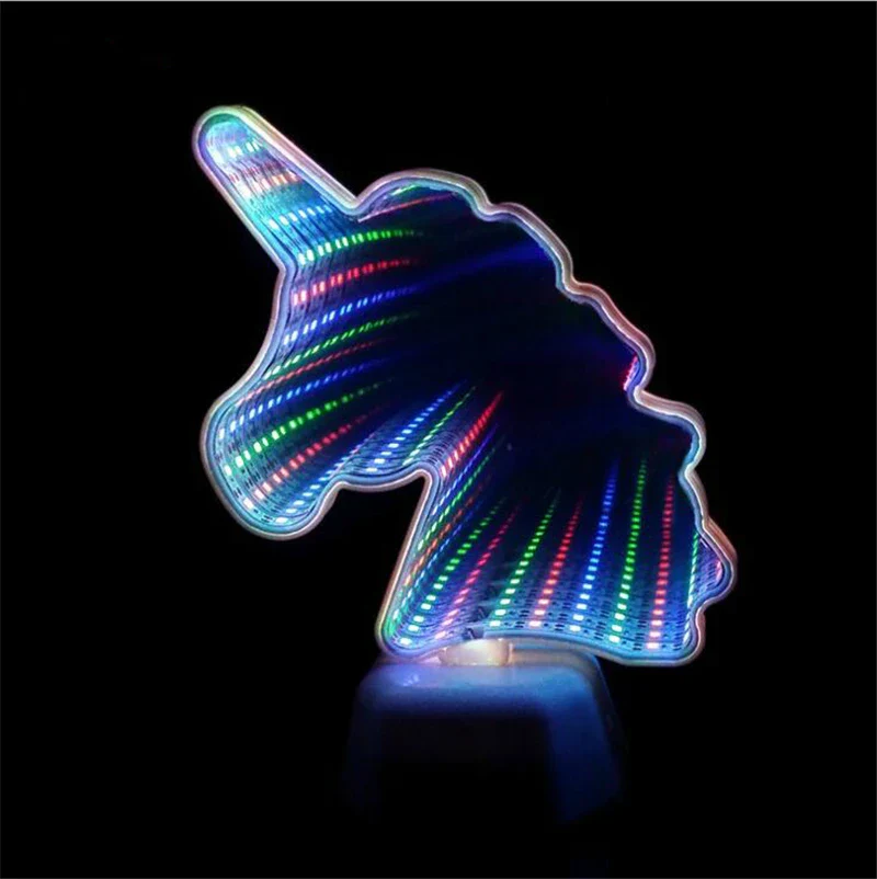 LED Night Light 3D Infinity Mirror Tunnel Lamp Kids Bedroom Novelty Back To School 2025 Battery Powered Cozy Glow - Image 5