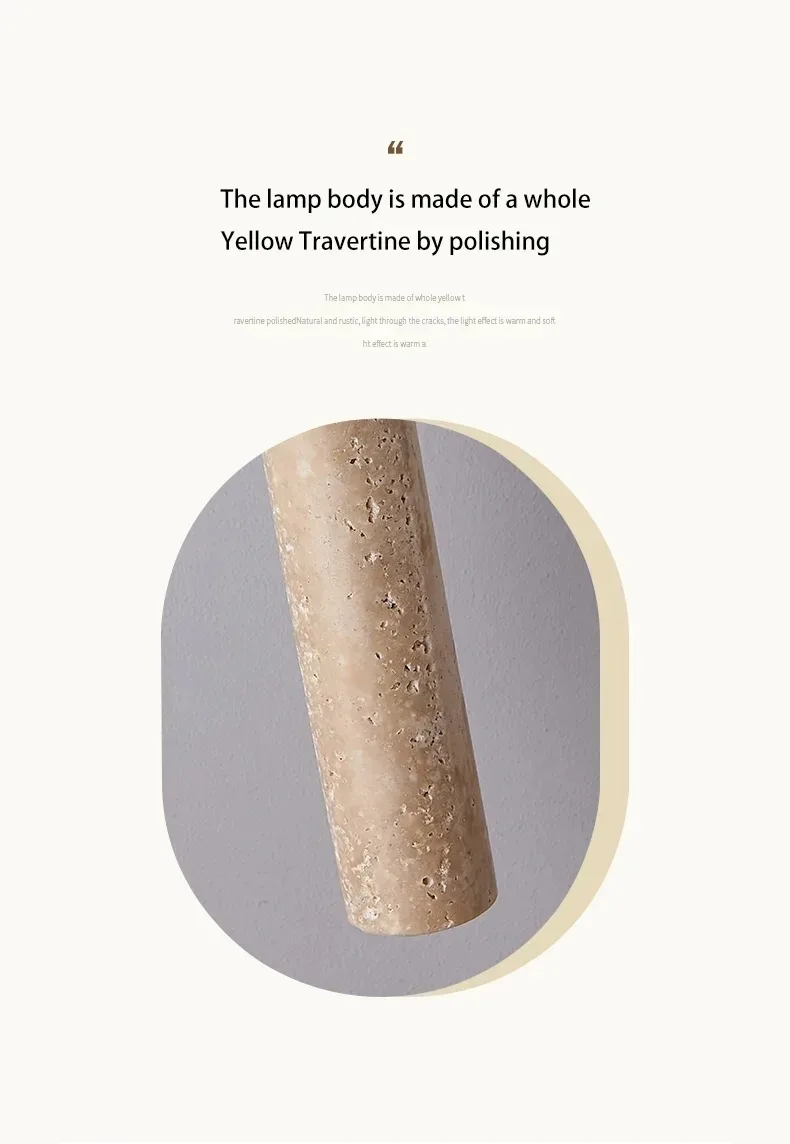 Japandi LED Pendant Lamp Wood Tube Japan Style Bedroom Light - Image 7