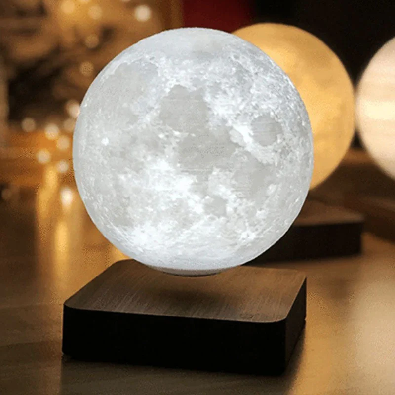 Levitating Moon Lamp Floating Night Light Cozy Home