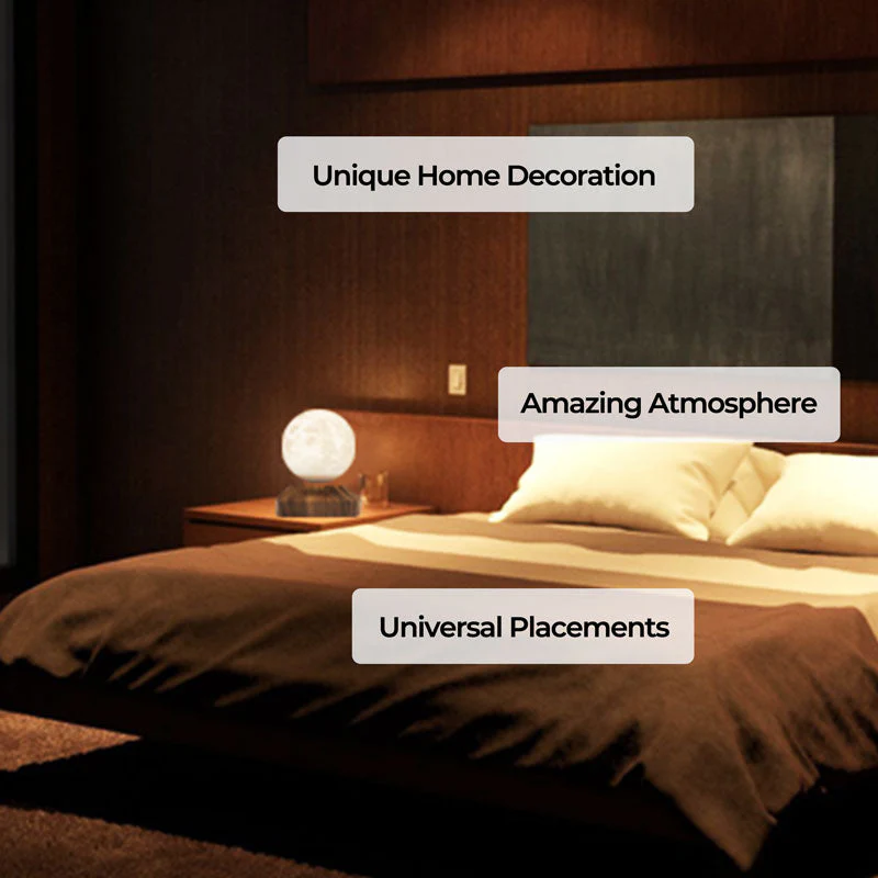 Levitating Moon Lamp Floating Night Light Cozy Home - Image 4