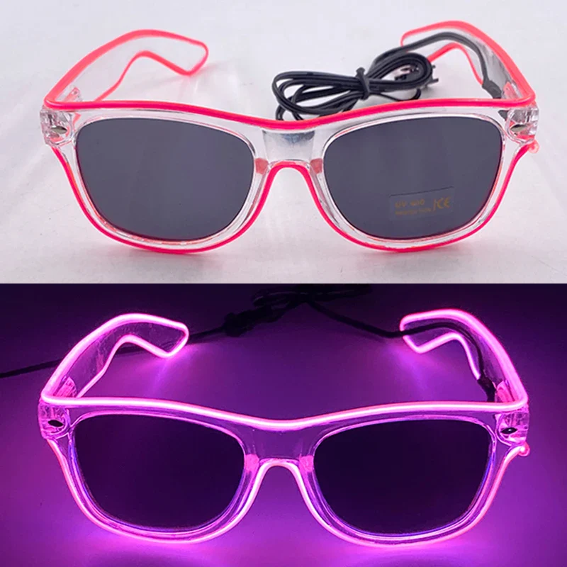 Light Up LED Neon Sunglasses for Kids Adults - Neon Wire Party Favors, Glow in The Dark Accessories - Image 10