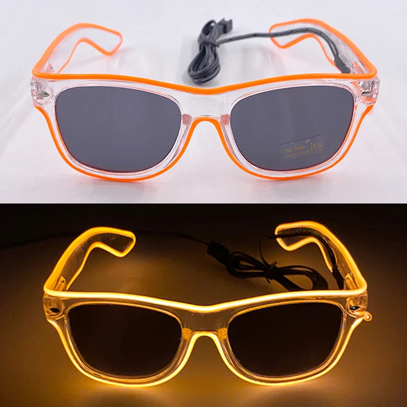 Light Up LED Neon Sunglasses for Kids Adults - Neon Wire Party Favors, Glow in The Dark Accessories - Image 12