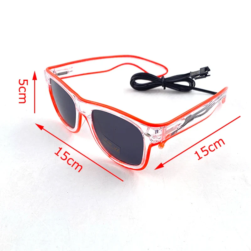 Light Up LED Neon Sunglasses for Kids Adults - Neon Wire Party Favors, Glow in The Dark Accessories - Image 3