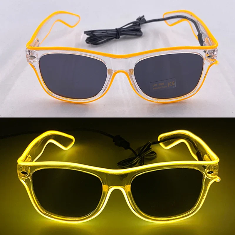 Light Up LED Neon Sunglasses for Kids Adults - Neon Wire Party Favors, Glow in The Dark Accessories - Image 5