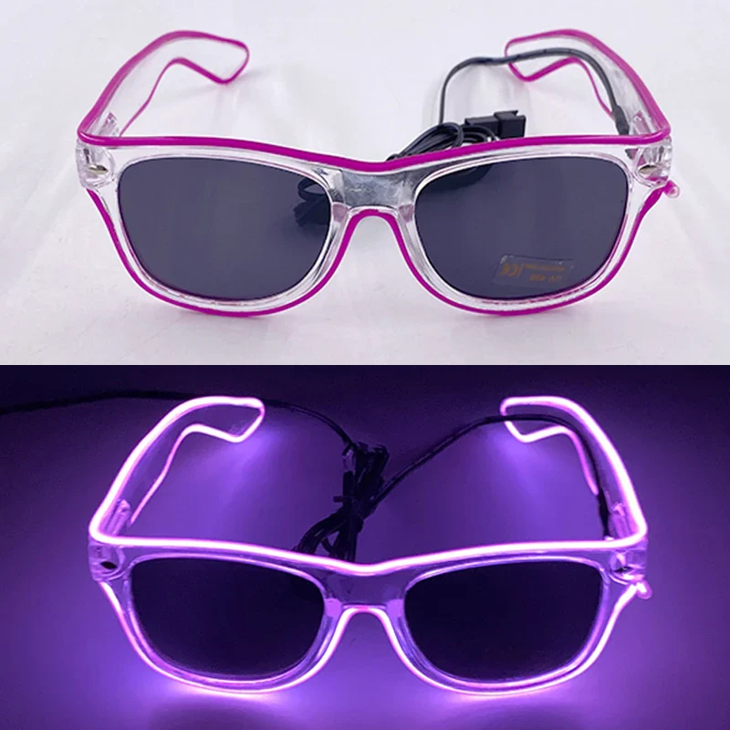 Light Up LED Neon Sunglasses for Kids Adults - Neon Wire Party Favors, Glow in The Dark Accessories - Image 6