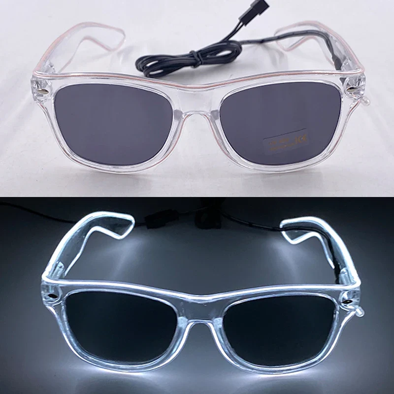 Light Up LED Neon Sunglasses for Kids Adults - Neon Wire Party Favors, Glow in The Dark Accessories - Image 7