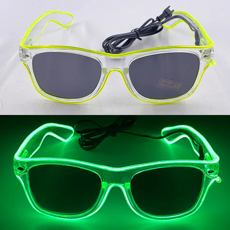 Light Up LED Neon Sunglasses for Kids Adults - Neon Wire Party Favors, Glow in The Dark Accessories - Image 8