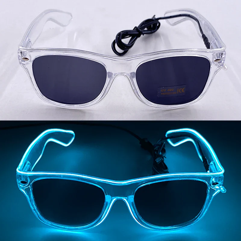 Light Up LED Neon Sunglasses for Kids Adults - Neon Wire Party Favors, Glow in The Dark Accessories - Image 9