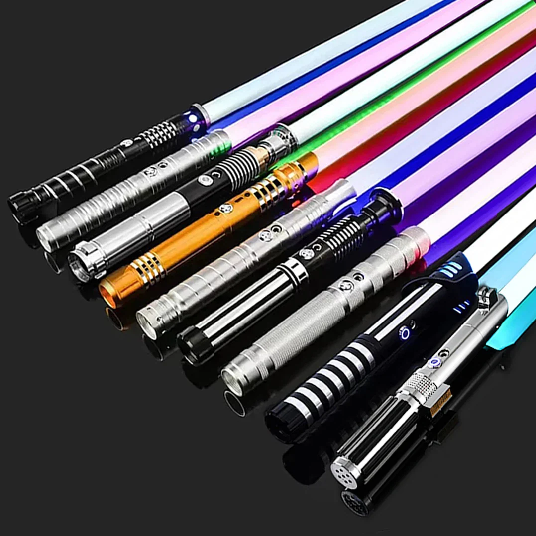 Lightsaber RGB Metal Hilt Sword Toy Cosplay 2025 Collectible Prop Rechargeable Flashing LED Gift