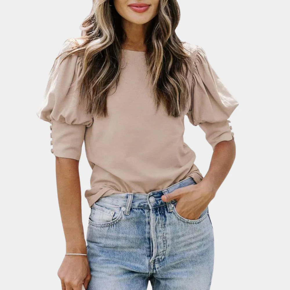 Lightweight & breathable women’s blouse – relaxed fit, cotton, for everyday wear
