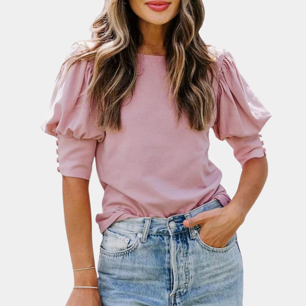Lightweight & breathable women’s blouse – relaxed fit, cotton, for everyday wear - Image 4