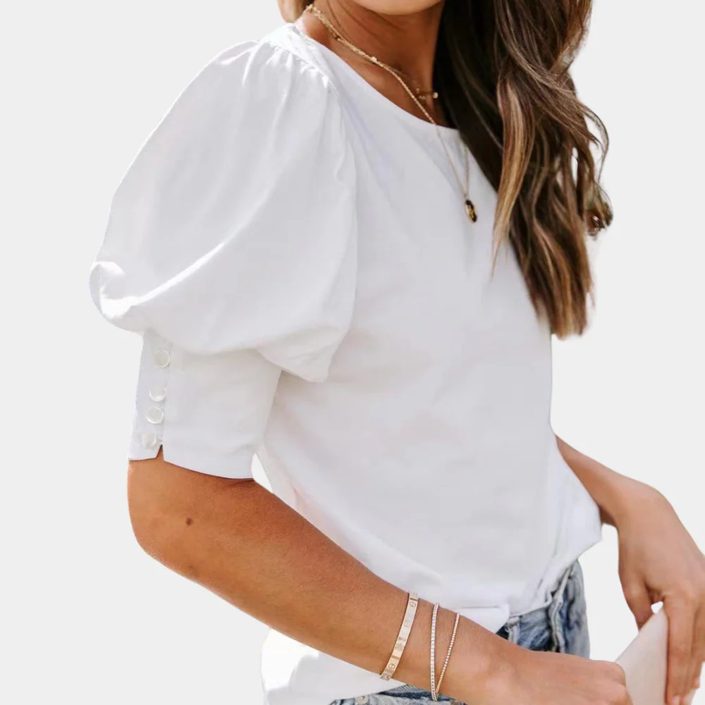 Lightweight & breathable women’s blouse – relaxed fit, cotton, for everyday wear - Image 7