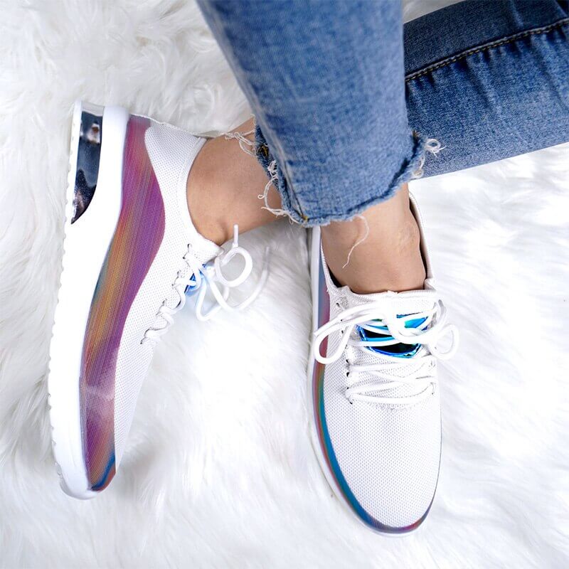 Lightweight Breathable Women's Sneakers, Slip-On Design with Supportive Insole and Slip-Resistant Outsole for Walking - Image 2