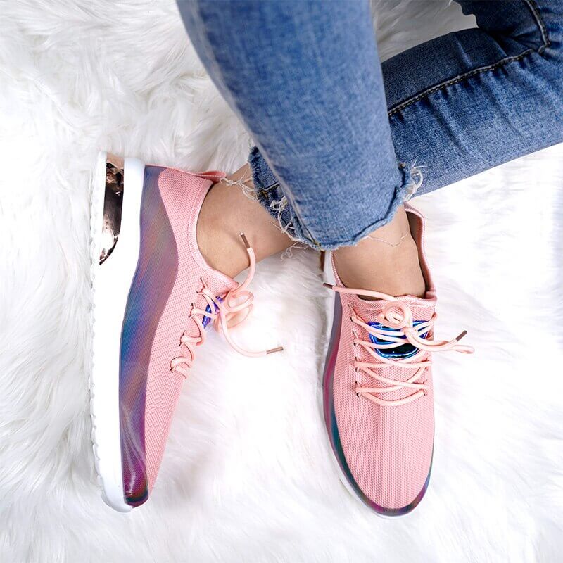 Lightweight Breathable Women's Sneakers, Slip-On Design with Supportive Insole and Slip-Resistant Outsole for Walking - Image 3