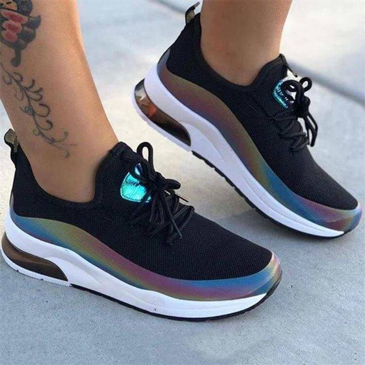 Lightweight Breathable Women's Sneakers, Slip-On Design with Supportive Insole and Slip-Resistant Outsole for Walking - Image 4