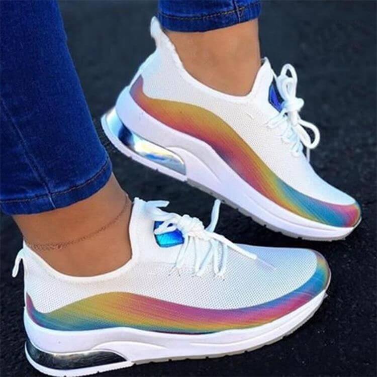 Lightweight Breathable Women's Sneakers, Slip-On Design with Supportive Insole and Slip-Resistant Outsole for Walking - Image 5