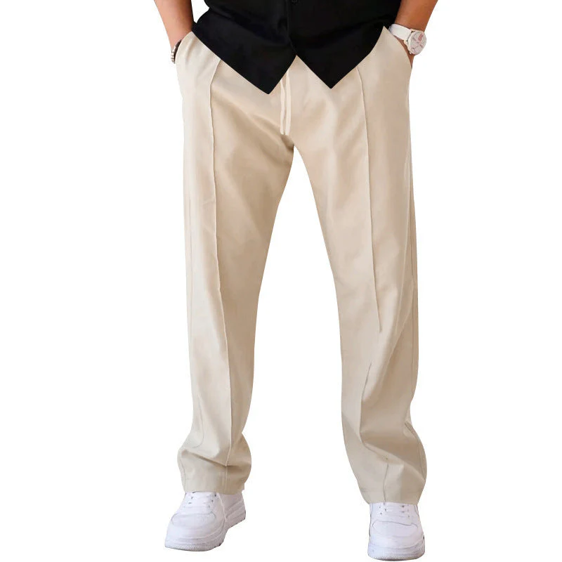 Lightweight & comfortable men’s wide-leg pants – breathable fabric, casual style, perfect for summer