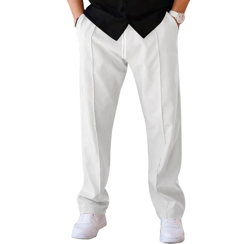 Lightweight & comfortable men’s wide-leg pants – breathable fabric, casual style, perfect for summer - Image 9