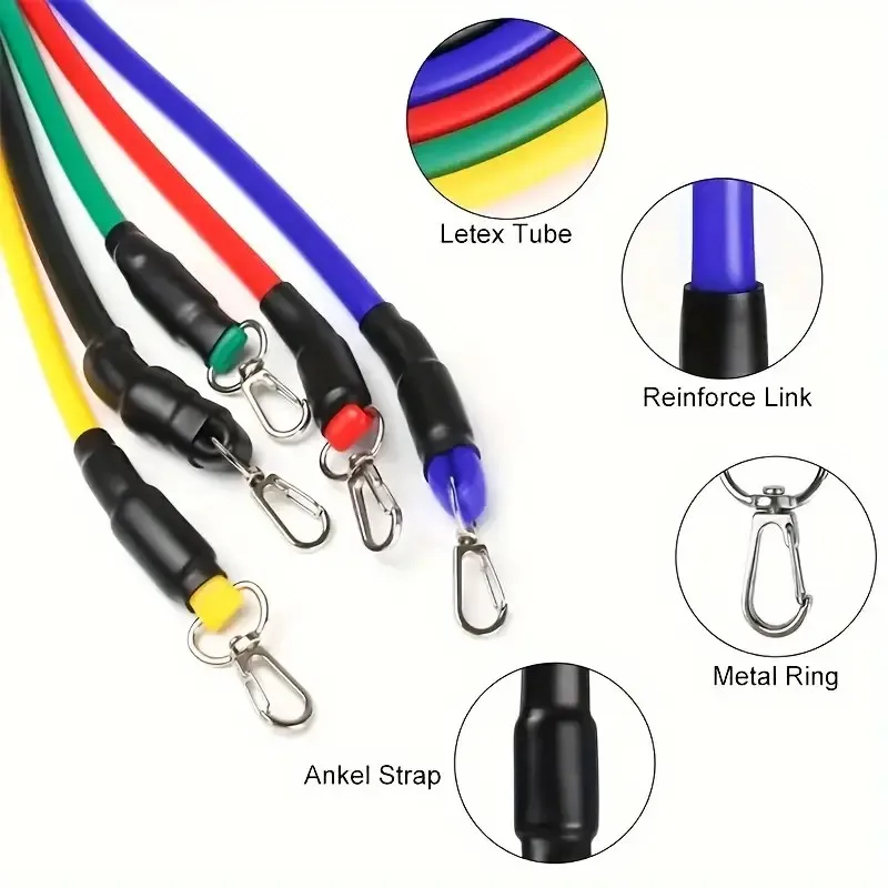 Lightweight Fitness Equipment - Portable Resistance Bands for Exercise, Bodybuilding & Weight Loss - Image 3