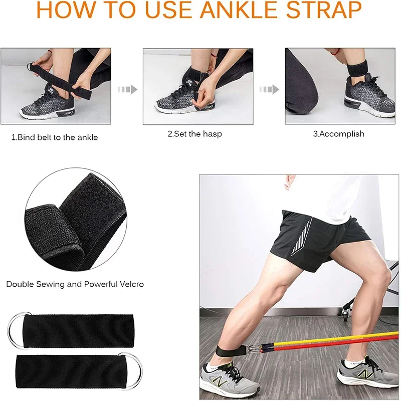 Lightweight Fitness Equipment - Portable Resistance Bands for Exercise, Bodybuilding & Weight Loss - Image 4