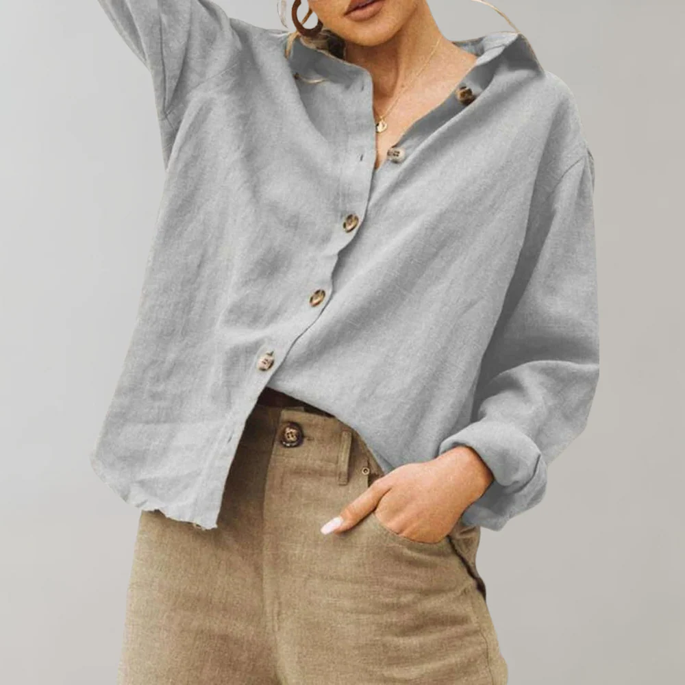 Lightweight & Flattering women’s blouse – breathable cotton, for summer outings - Image 2