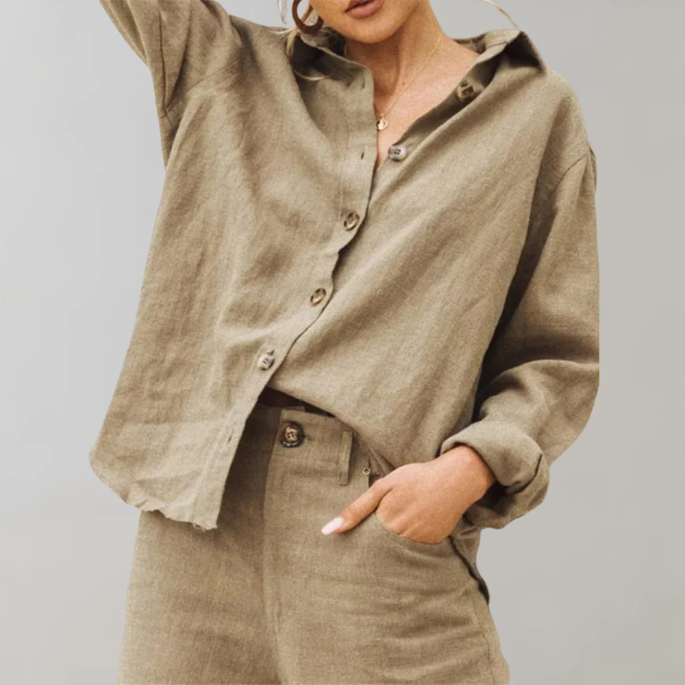 Lightweight & Flattering women’s blouse – breathable cotton, for summer outings - Image 3