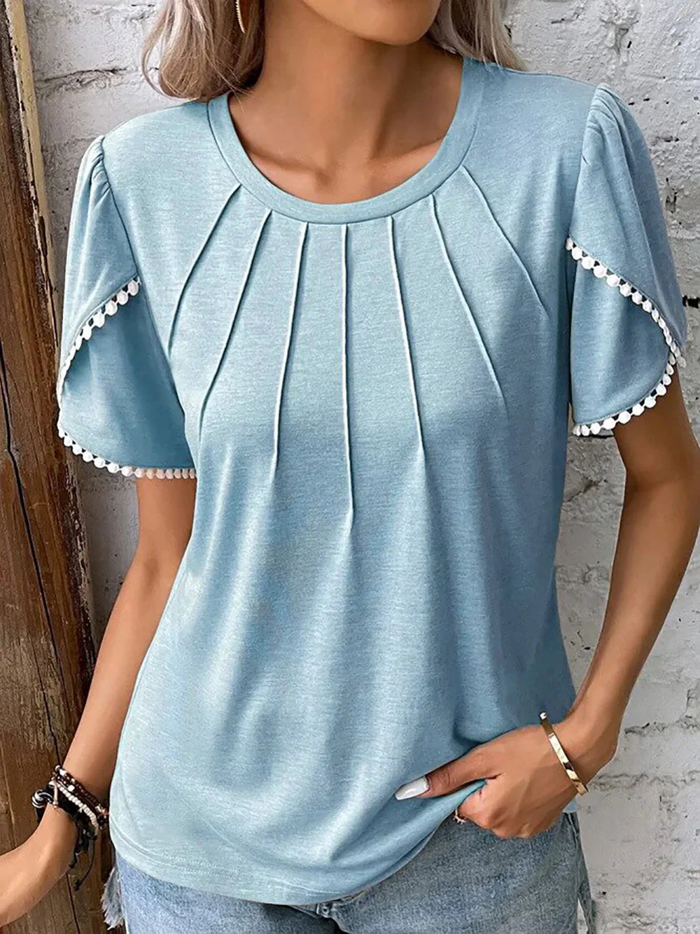 Lightweight & flattering women’s blouse – relaxed fit, cotton, for summer - Image 5