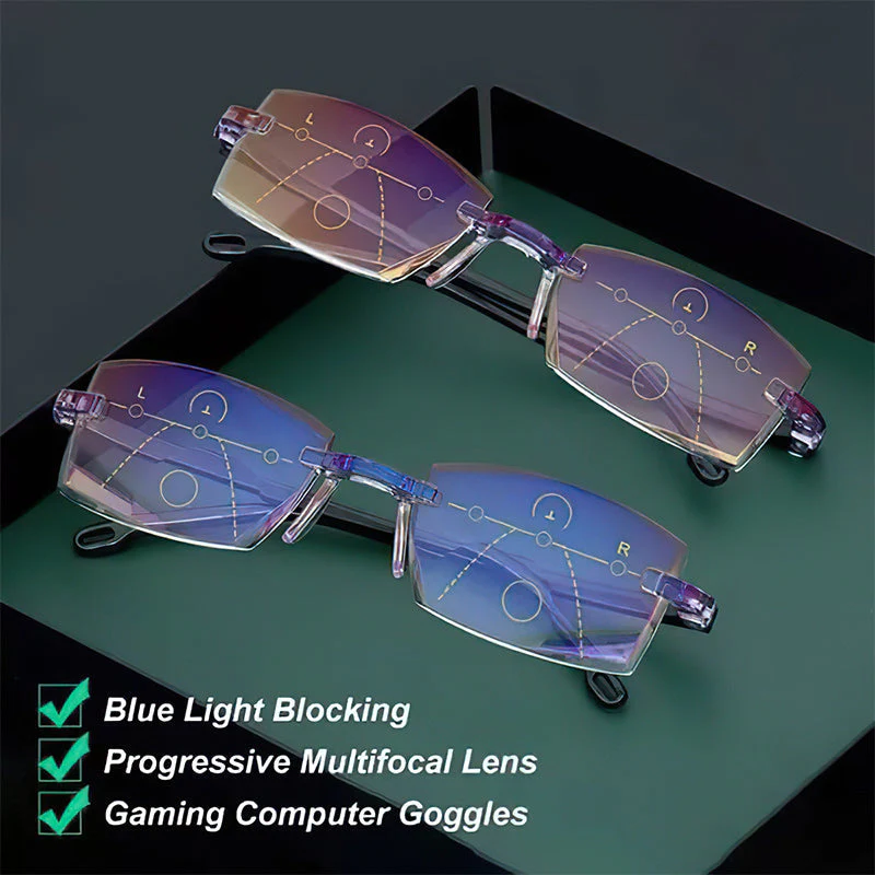 Lightweight & flexible unisex reading glasses – blue light blocking, multifocal lenses, ideal for everyday use - Image 2