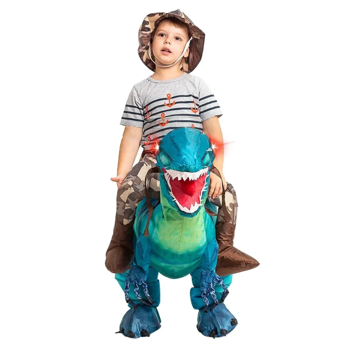 Lightweight Kids Inflatable Dinosaur Costume - Riding T Rex - Image 3
