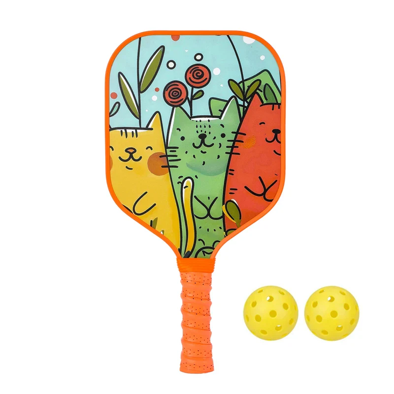 Lightweight Kids Pickleball Paddles Set with Small Grip, Honeycomb Core, Fiberglass, Ages 6-12, Includes 2 Paddles and 2 Balls - Image 19