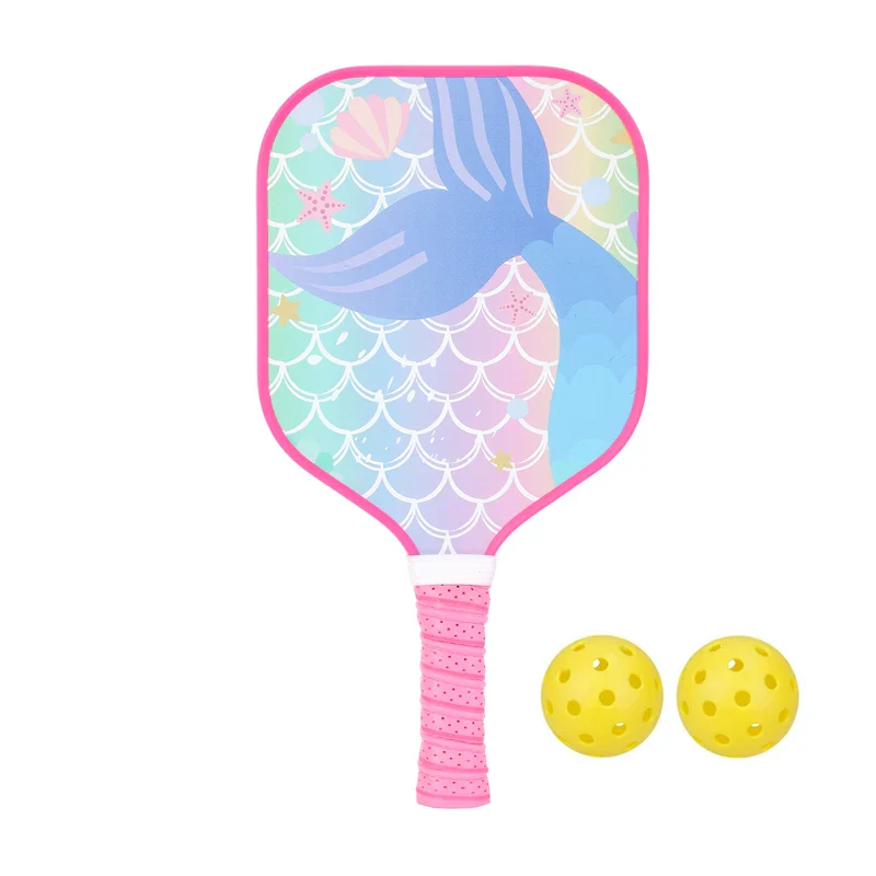 Lightweight Kids Pickleball Paddles Set with Small Grip, Honeycomb Core, Fiberglass, Ages 6-12, Includes 2 Paddles and 2 Balls - Image 25