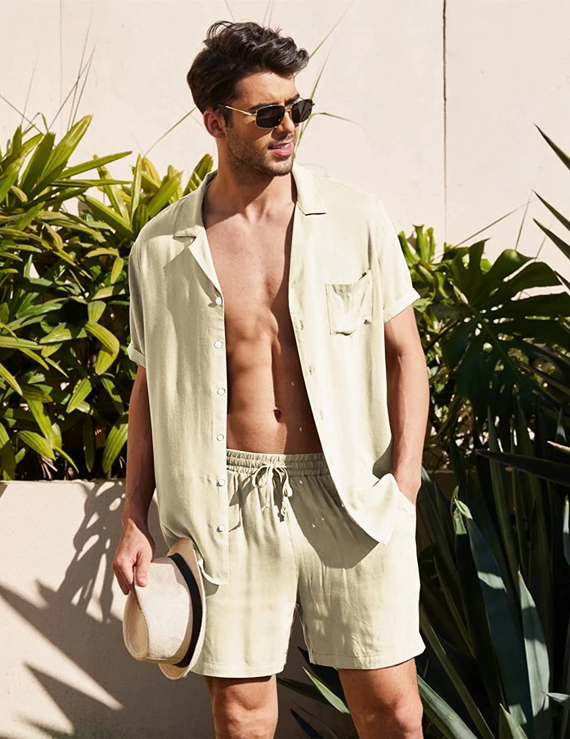 Lightweight Linen Summer Set for Men, Elegant Casual Wear in Classic Colors, S-XXL Sizes - Image 7