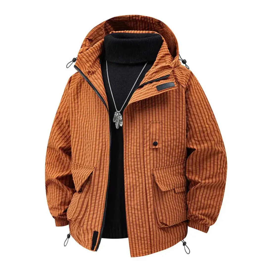Lightweight Men's Hooded Padded Jacket - Relaxed, Warm