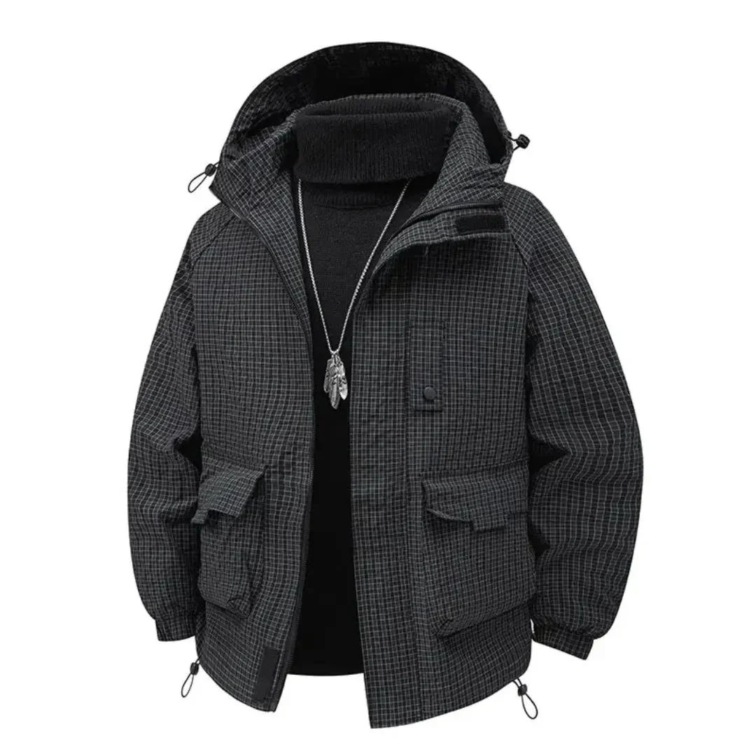 Lightweight Men's Hooded Padded Jacket - Relaxed, Warm - Image 3