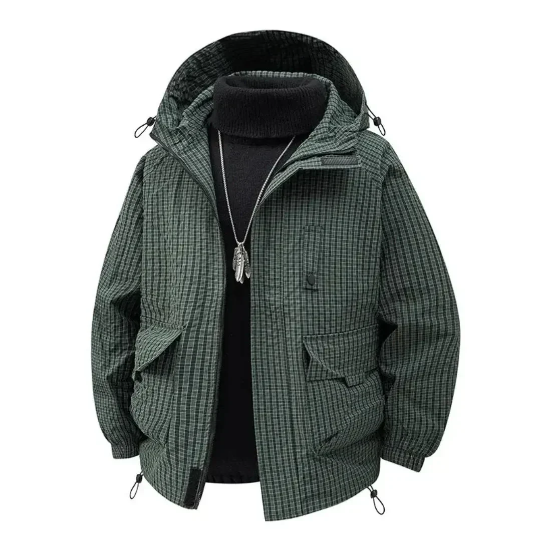 Lightweight Men's Hooded Padded Jacket - Relaxed, Warm - Image 4
