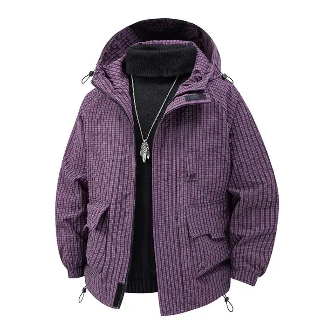 Lightweight Men's Hooded Padded Jacket - Relaxed, Warm - Image 5