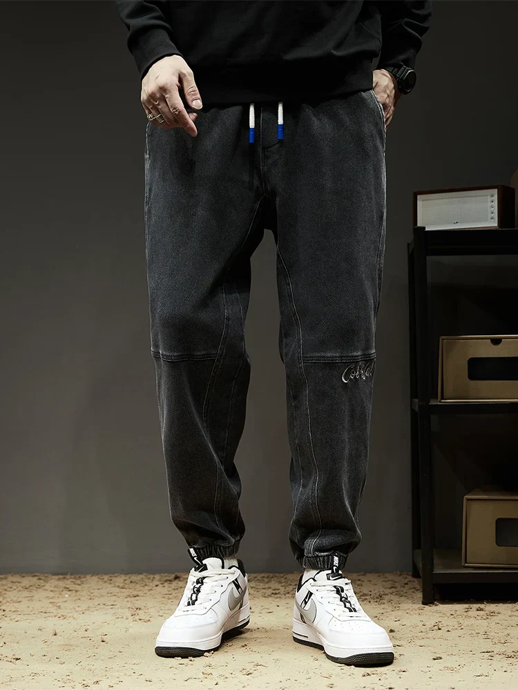Lightweight Men’s Jogger Jeans - Baggy Tapered Cotton Blend - Image 10